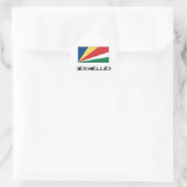 Fahne der Seychellen Runder Aufkleber (Tasche)