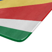 Fahne der Seychellen Schneidebrett (Ecke)