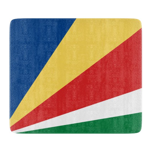 Fahne der Seychellen Schneidebrett (Vorderseite)