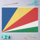 Fahne der Seychellen Seidenpapier (Basteln)