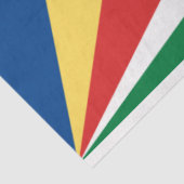 Fahne der Seychellen Seidenpapier (Ausschnitt)