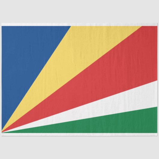 Fahne der Seychellen Seidenpapier (Vorderseite)