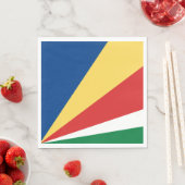 Fahne der Seychellen Serviette (Beispiel)