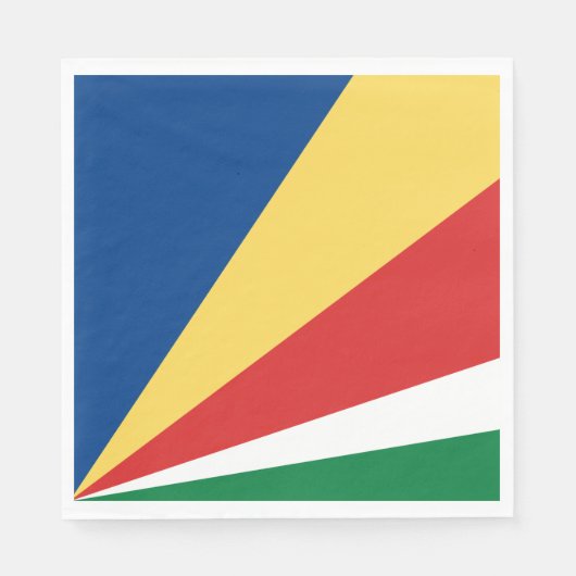 Fahne der Seychellen Serviette (Vorderseite)