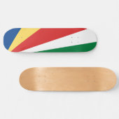 Fahne der Seychellen Skateboard (Horizontal)