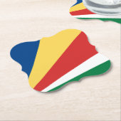 Fahne der Seychellen Untersetzer (angewinkelt)