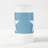 Fahne der Stadt Houston, Texas Mattiert Glass Beer Mattglas Bierglas (Mittel)