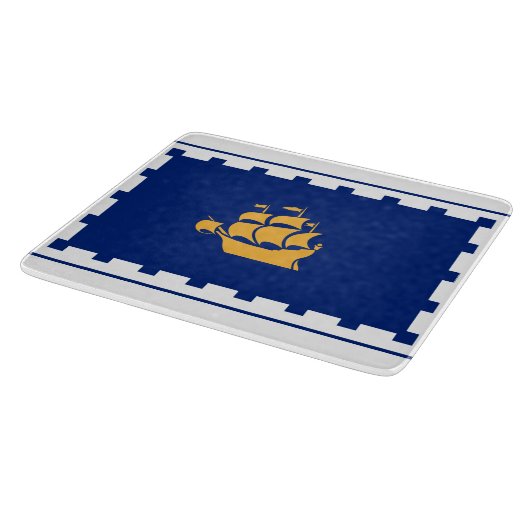 Fahne der Stadtschneiderei von Quebec Schneidebrett (Ecke)