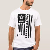 Fahne der US Army Veteran T-Shirt (Vorderseite)