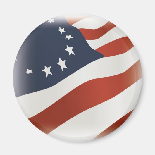 Fahne der US-Revolution Magnet (Vorne)