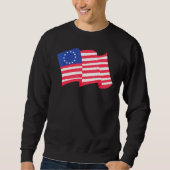 Fahne der USA in der Luft - glückliche Unabhängigk Sweatshirt (Vorderseite)