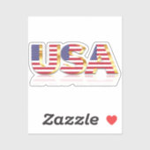 Fahne der USA Patriotischen Aufkleber (Blatt)