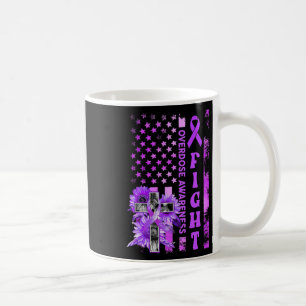 Fahne der USA Sonnenblumen Christlich Überdosierun Kaffeetasse