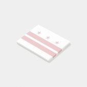 Fahne der Washington DC Post-it Klebezettel (angewinkelt)