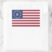 Fahne der Zweiten Amerikanischen Revolution Rechteckiger Aufkleber (Tasche)