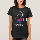 Fahne des Bisexual Papbear Bi Pride T-Shirt (Vorderseite)