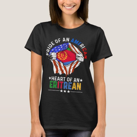 Fahne des eritreischen Auswärtigen Eritrea T-Shirt (Vorderseite)