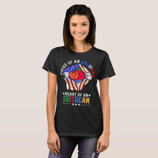 Fahne des eritreischen Auswärtigen Eritrea T-Shirt (Vorne ganz)