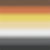 Fahne des Gay Bären - farbenfrohe Bärenflagge Aufkleber (Vorderseite)