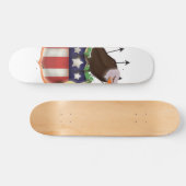 Fahne des Golden Eagle US Flagge Skateboard (Horizontal)