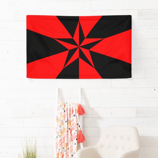 Fahne des libertären Sozialismus Banner (Insitu)