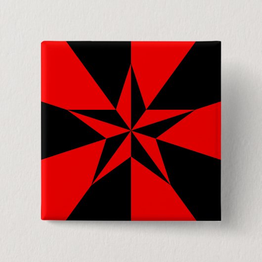 Fahne des libertären Sozialismus Button (Vorderseite)