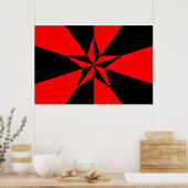 Fahne des libertären Sozialismus Poster (Küche)