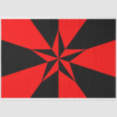 Fahne des libertären Sozialismus Seidenpapier (Vorderseite)