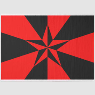 Fahne des libertären Sozialismus Seidenpapier