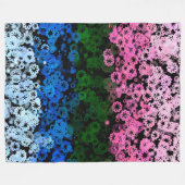 Fahne des Niedlichen floralen Allromantischen Retr Fleecedecke (Vorderseite (Horizontal))