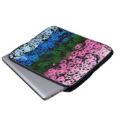 Fahne des Niedlichen floralen Allromantischen Retr Laptopschutzhülle (Vorne Knopf)