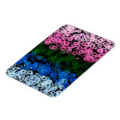 Fahne des Niedlichen floralen Allromantischen Retr Magnet (Linke Seite)