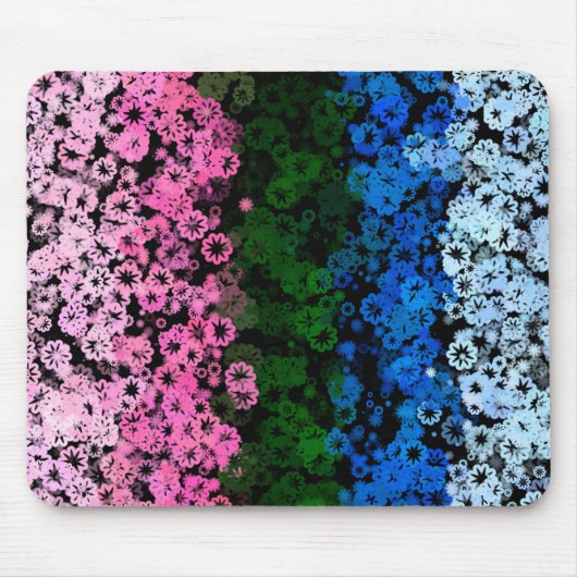 Fahne des Niedlichen floralen Allromantischen Retr Mousepad (Vorne)
