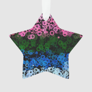 Fahne des Niedlichen floralen Allromantischen Retr Ornament