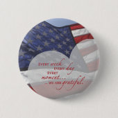 Fahne des patriotischen Herzens, militärische Aufw Button (Vorderseite)