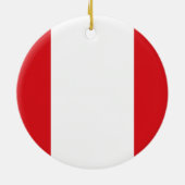 Fahne des Peru-Ornaments Keramik Ornament (Hinten)