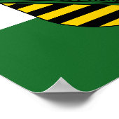 Fahne des sächsischen Posters Poster (Ecke)