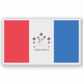 Fahne des serbischen oder komaischen Volkes, Mexik Aufkleber