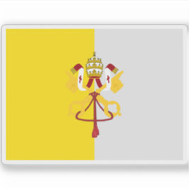 Fahne des Staat der Kirche (1870) - Porta Pia Aufkleber