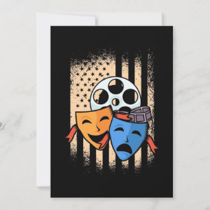 Fahne des Theaterschauspielers Amerika Save The Date