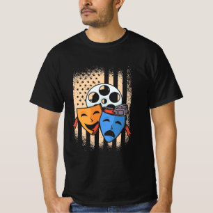 Fahne des Theaterschauspielers Amerika T-Shirt
