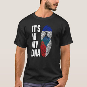 Fahne des tschechischen und des Basotho-Mix-DNA-Er T-Shirt