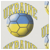 Fahne des ukrainischen Fußball-Ball-Musters Stoff (Nahaufnahme)