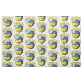 Fahne des ukrainischen Fußball-Ball-Musters Stoff (Fat Quarter (45,7 x 55,9 cm))