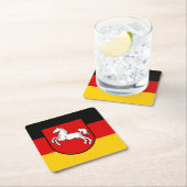 Fahne des Untersetzer Papier für den Niedersächsis (Vor Ort)