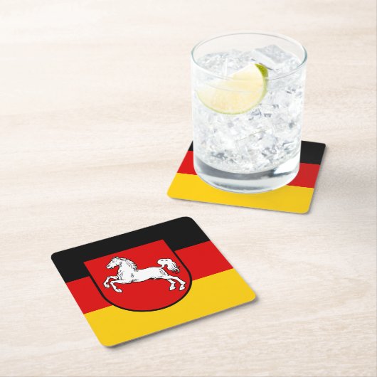 Fahne des Untersetzer Papier für den Niedersächsis (Vor Ort)