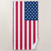 Fahne des USA Beach Handtuches Strandtuch (Vorderseite)