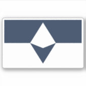 Fahne des wahren Süd-Antarktis Aufkleber (Vorderseite)