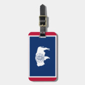 Fahne des Wyoming Gepäckanhänger (Vorderseite vertikal)