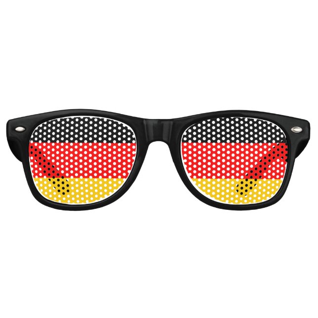 Fahne Deutschland, Fun German Flag Sonnenbrille (Vorderseite)